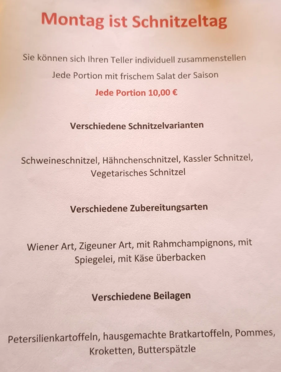 Speisekarte photo 1