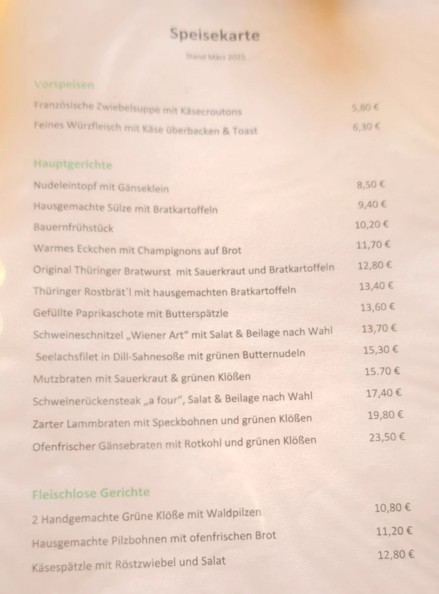 Speisekarte photo 2