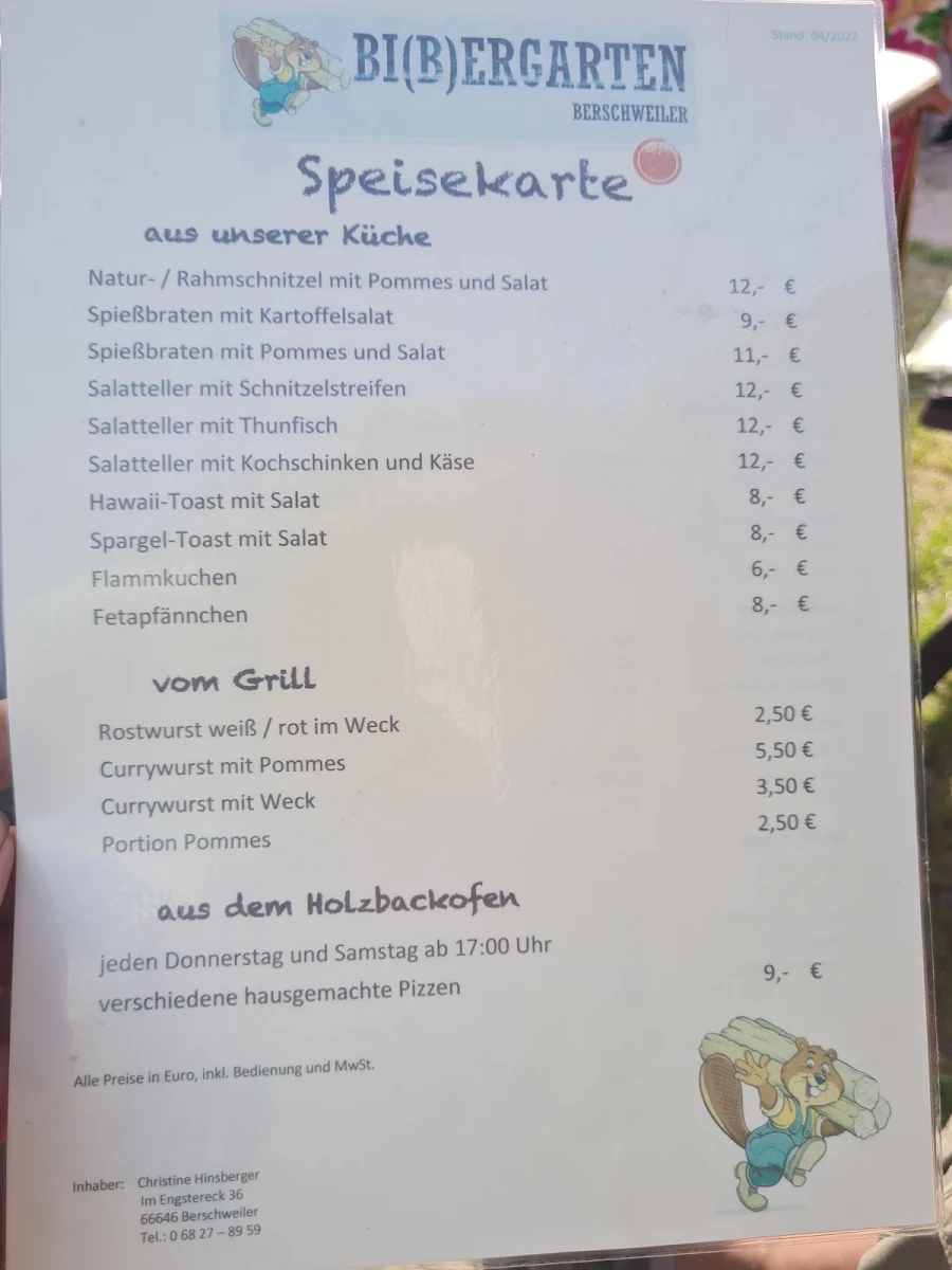 Speisekarte photo 3