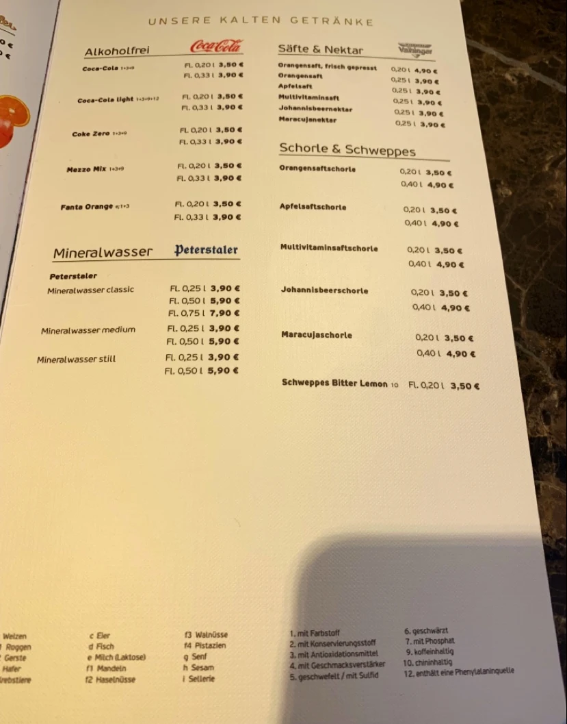 Speisekarte photo 3