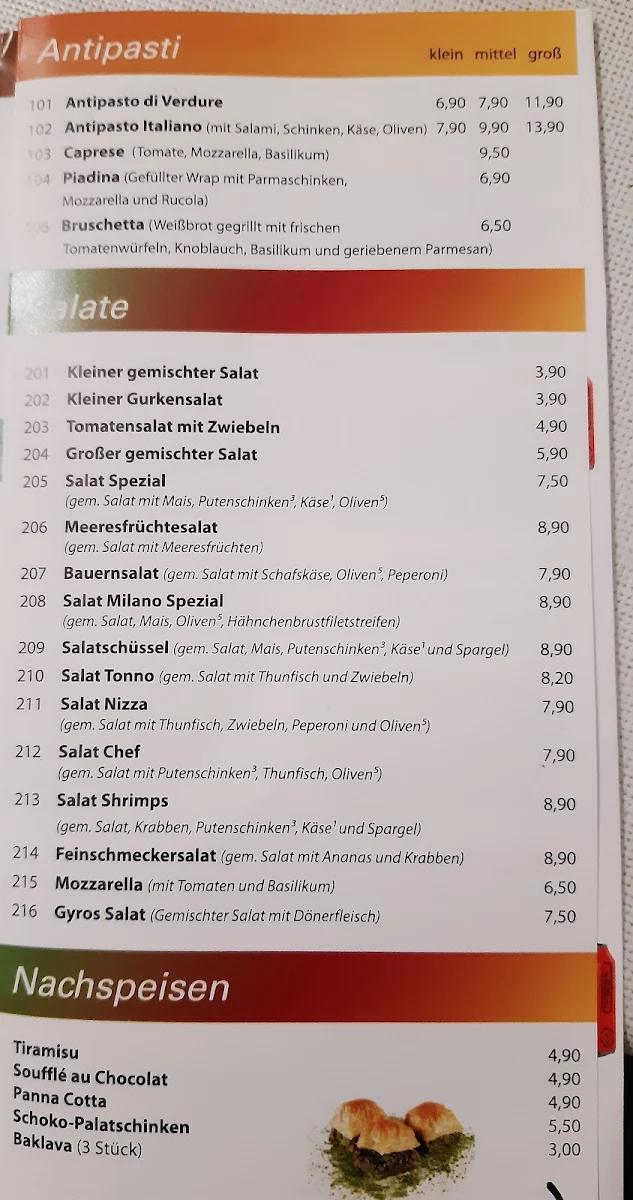 Speisekarte photo 2