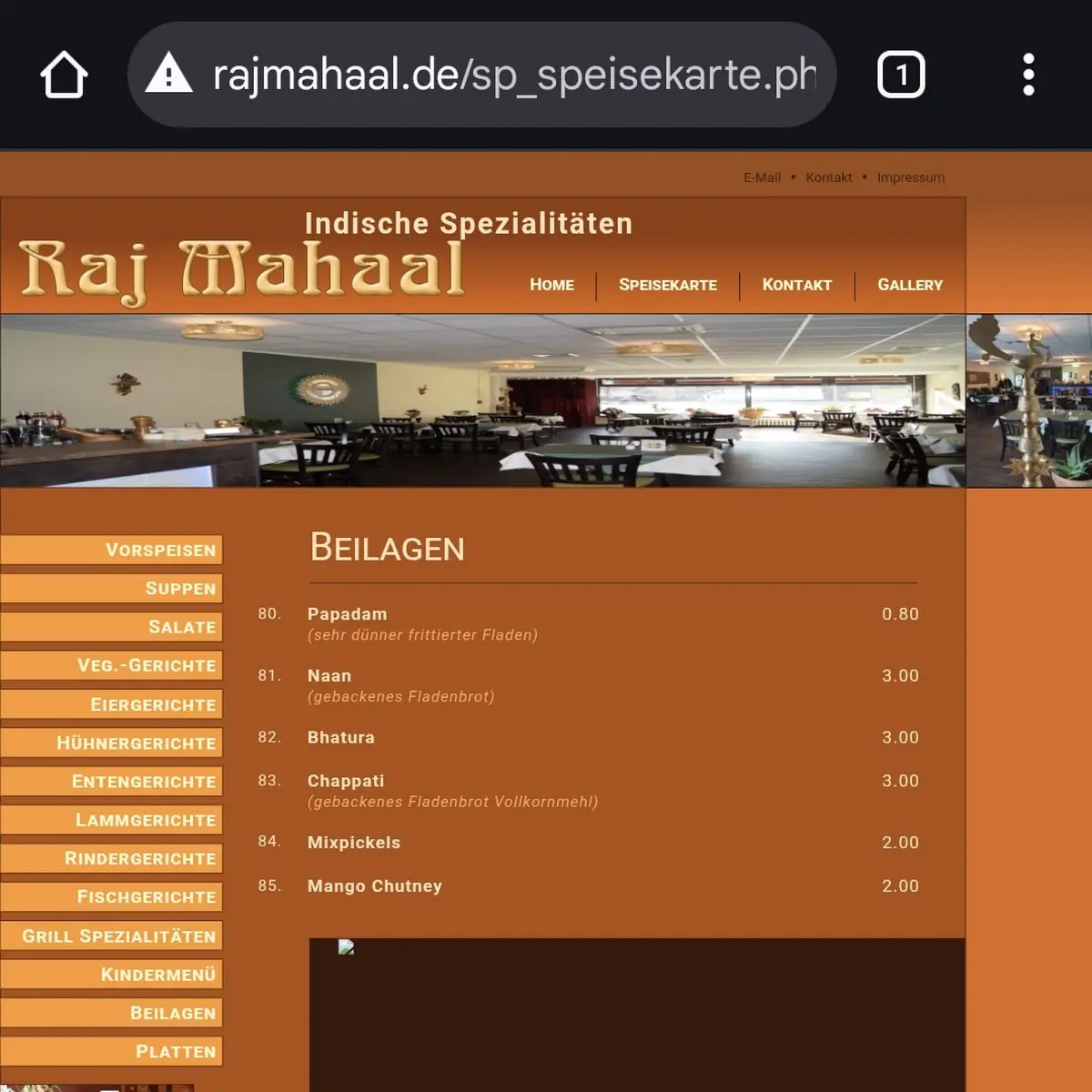 Speisekarte photo 2