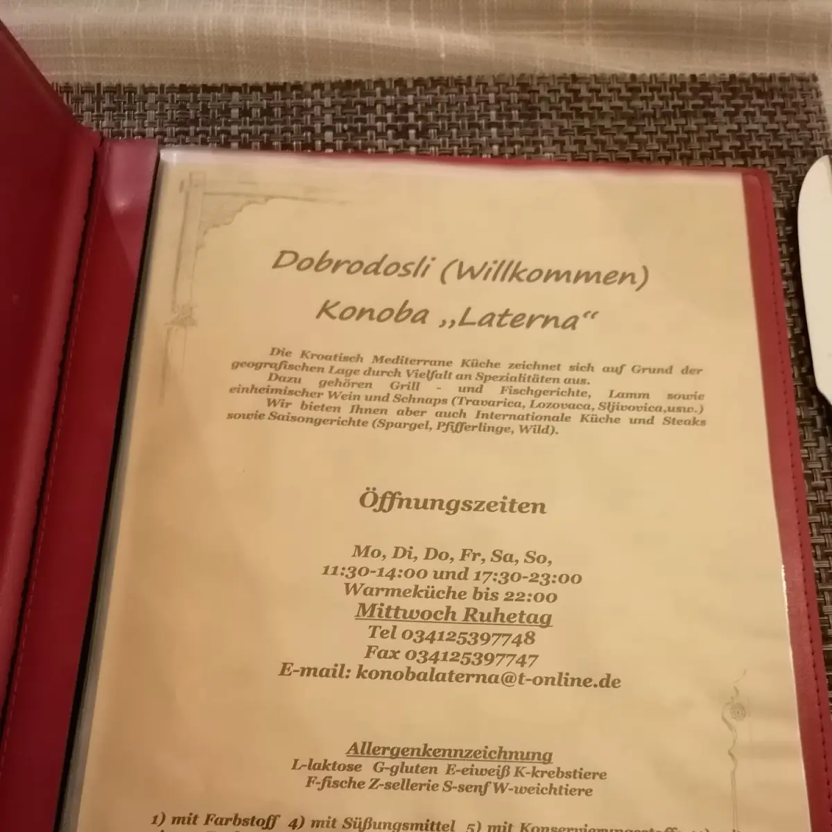 Speisekarte photo 10
