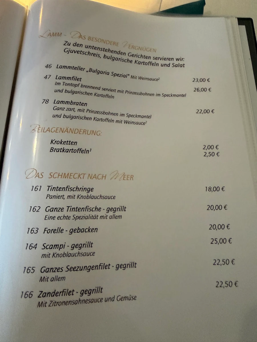 Speisekarte photo 2