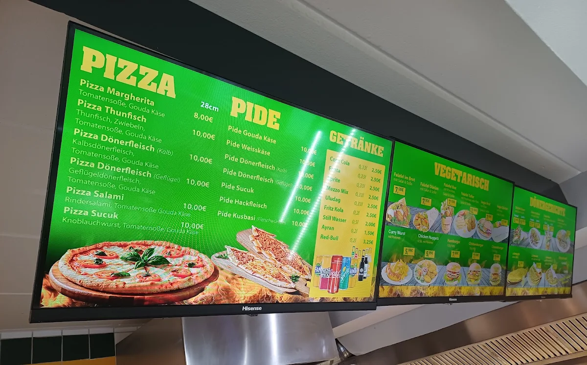 Speisekarte, MS-GRILL & Döner & Pizza & Pidde
