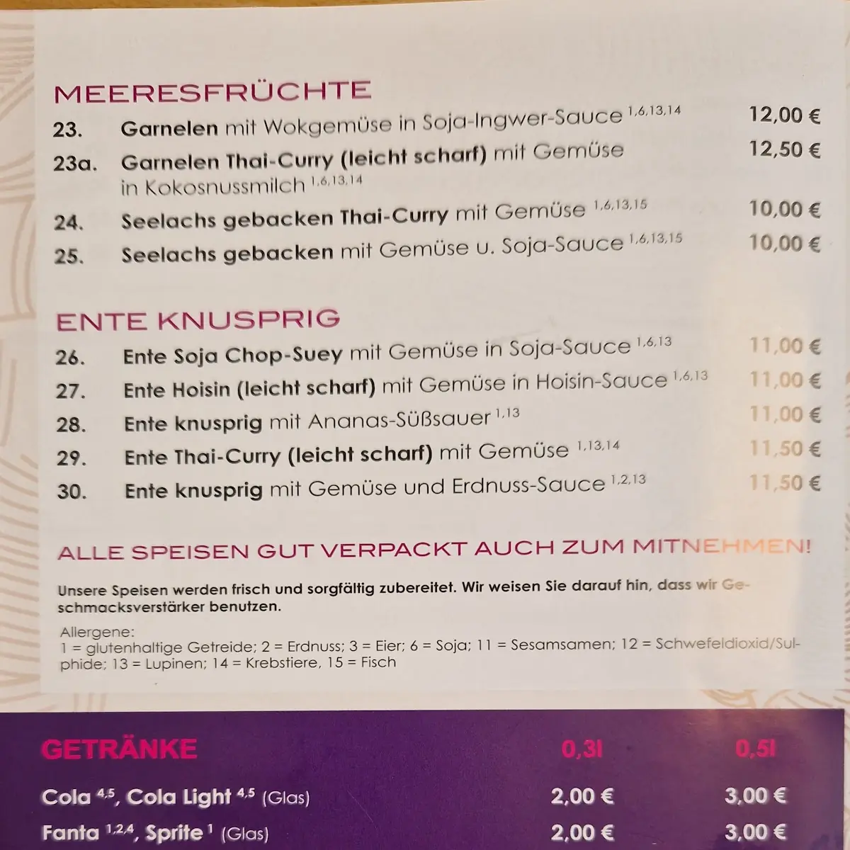 Speisekarte photo 3