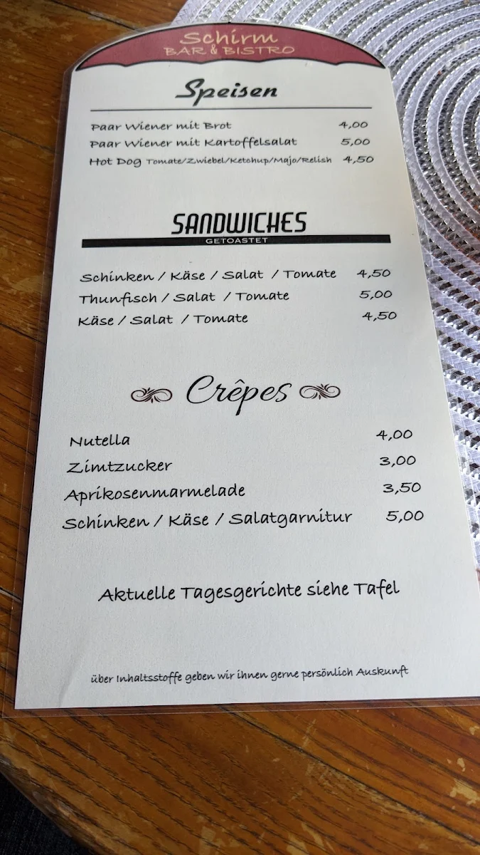 Speisekarte photo 1
