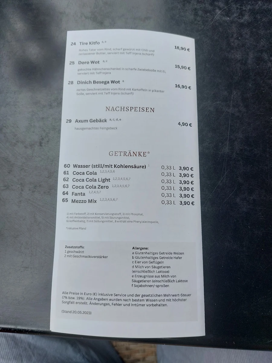 Speisekarte photo 2