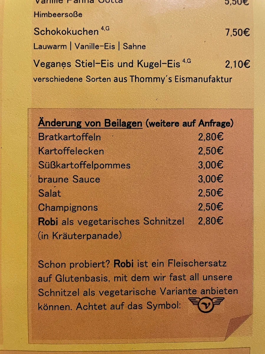 Speisekarte, Bi Ba Bo
