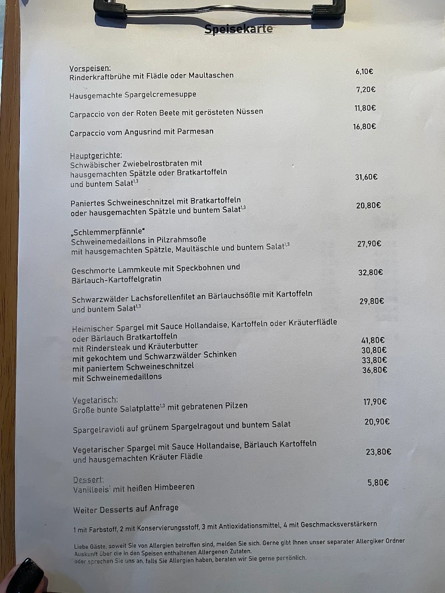 Speisekarte photo 2