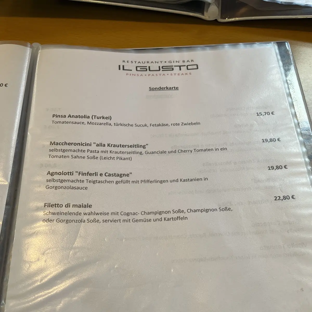 Speisekarte photo 6