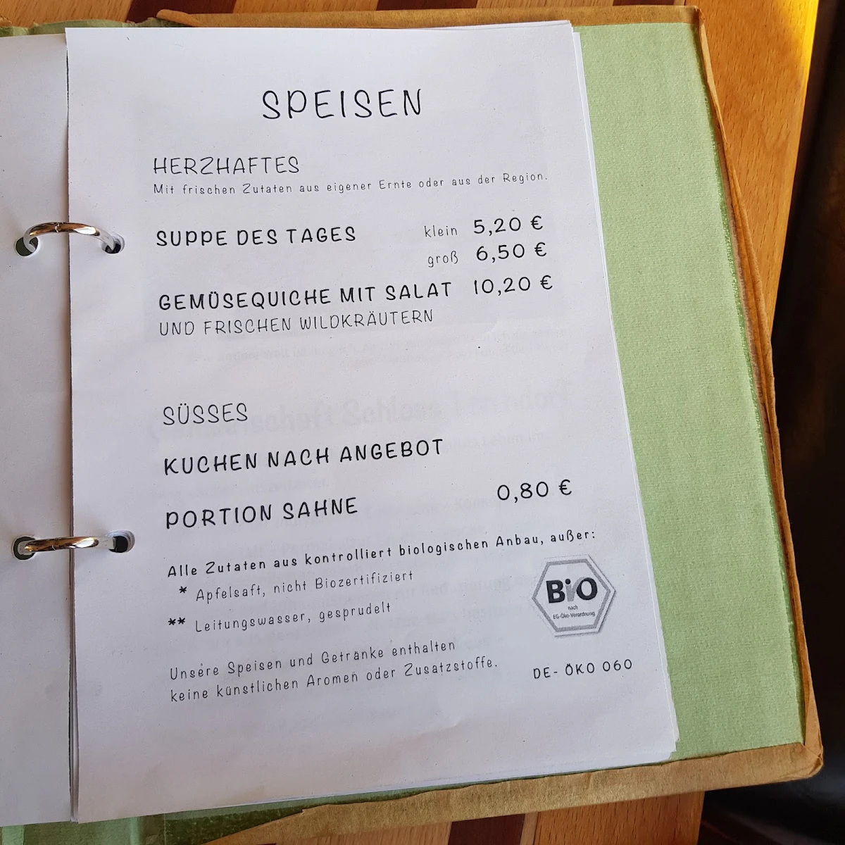 Speisekarte photo 2