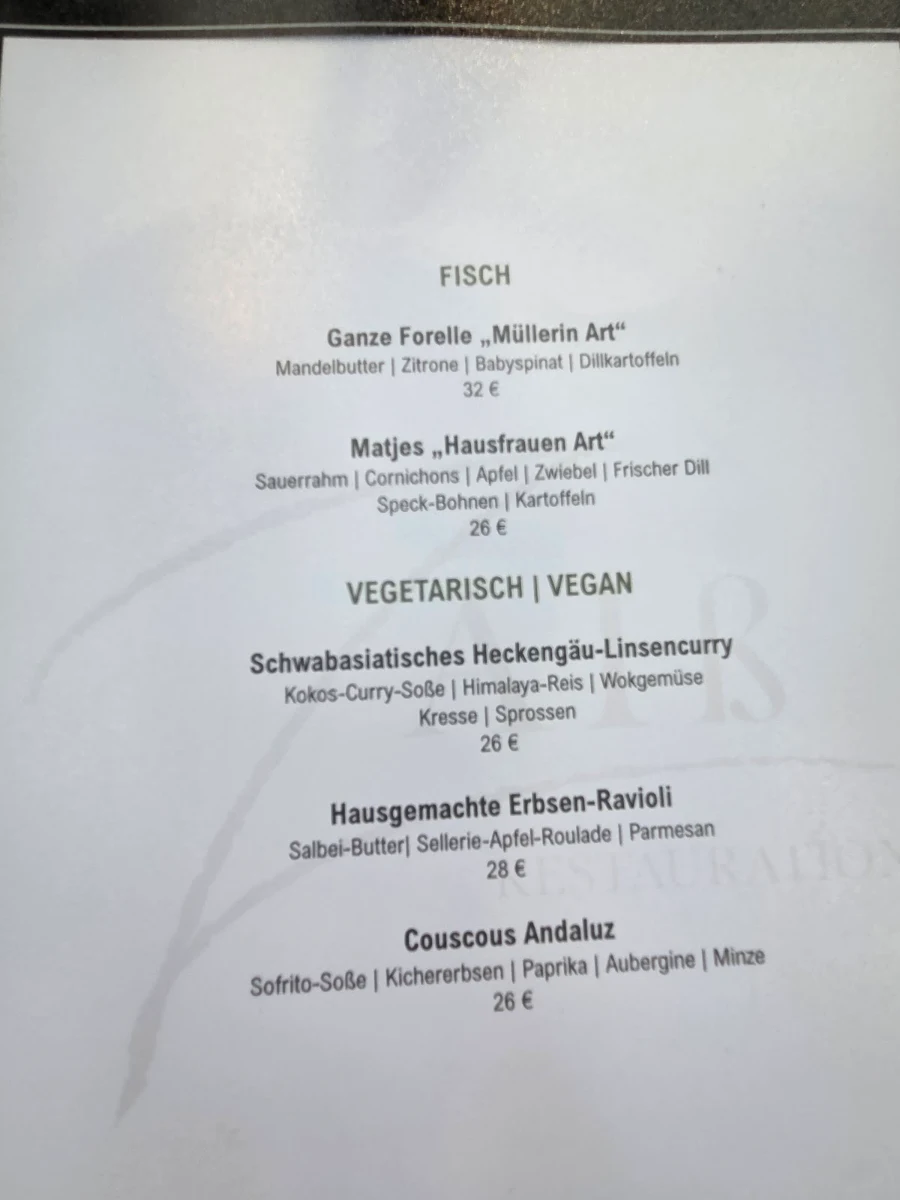Speisekarte photo 2