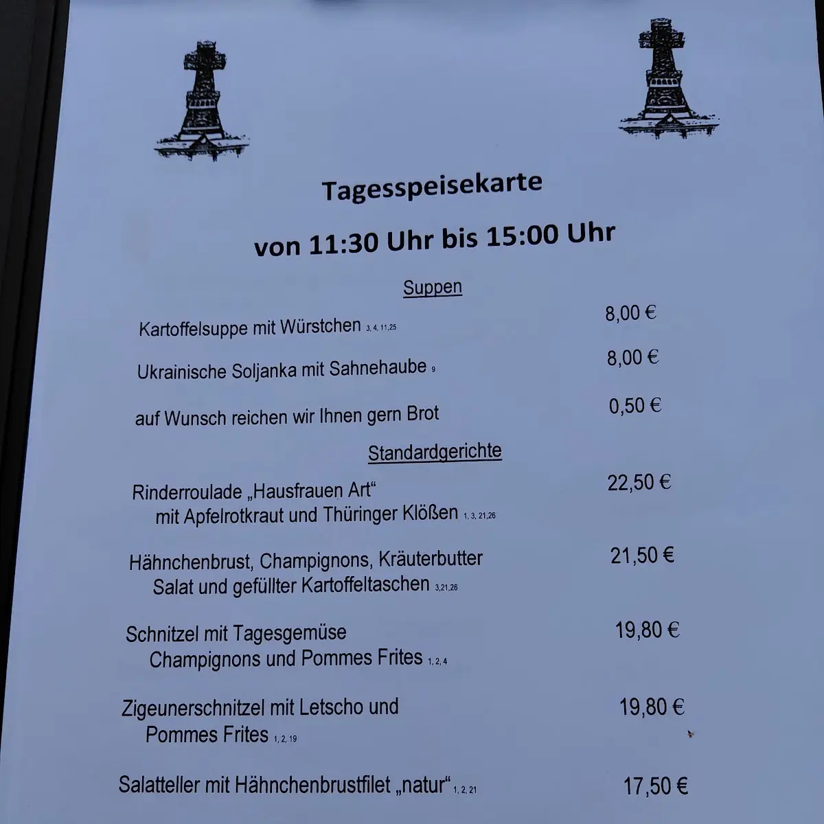 Speisekarte photo 2