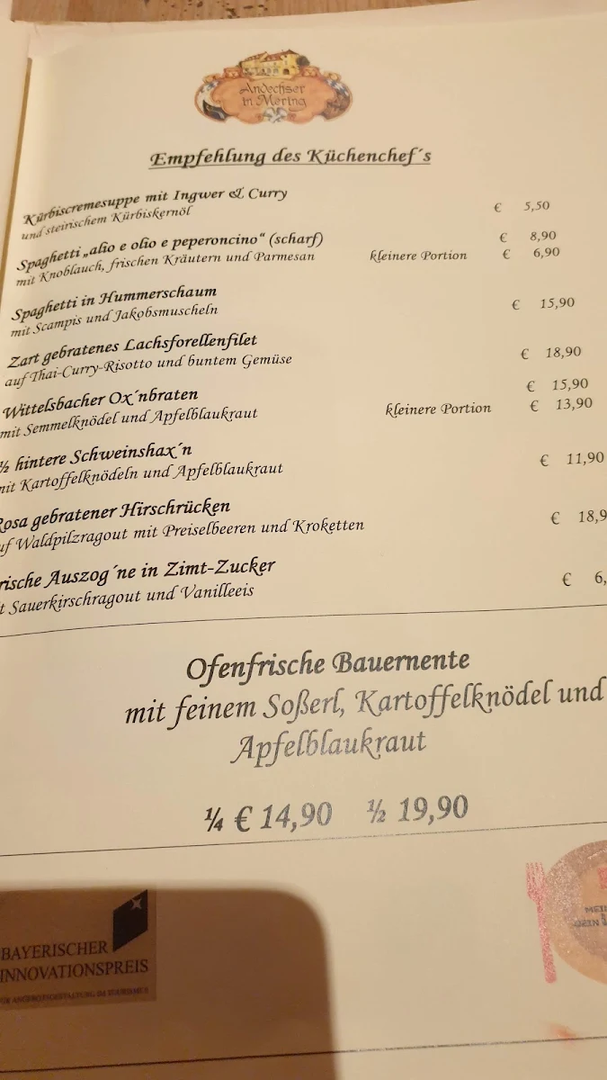 Speisekarte photo 8