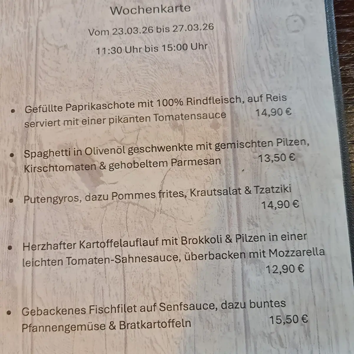 Speisekarte photo 6