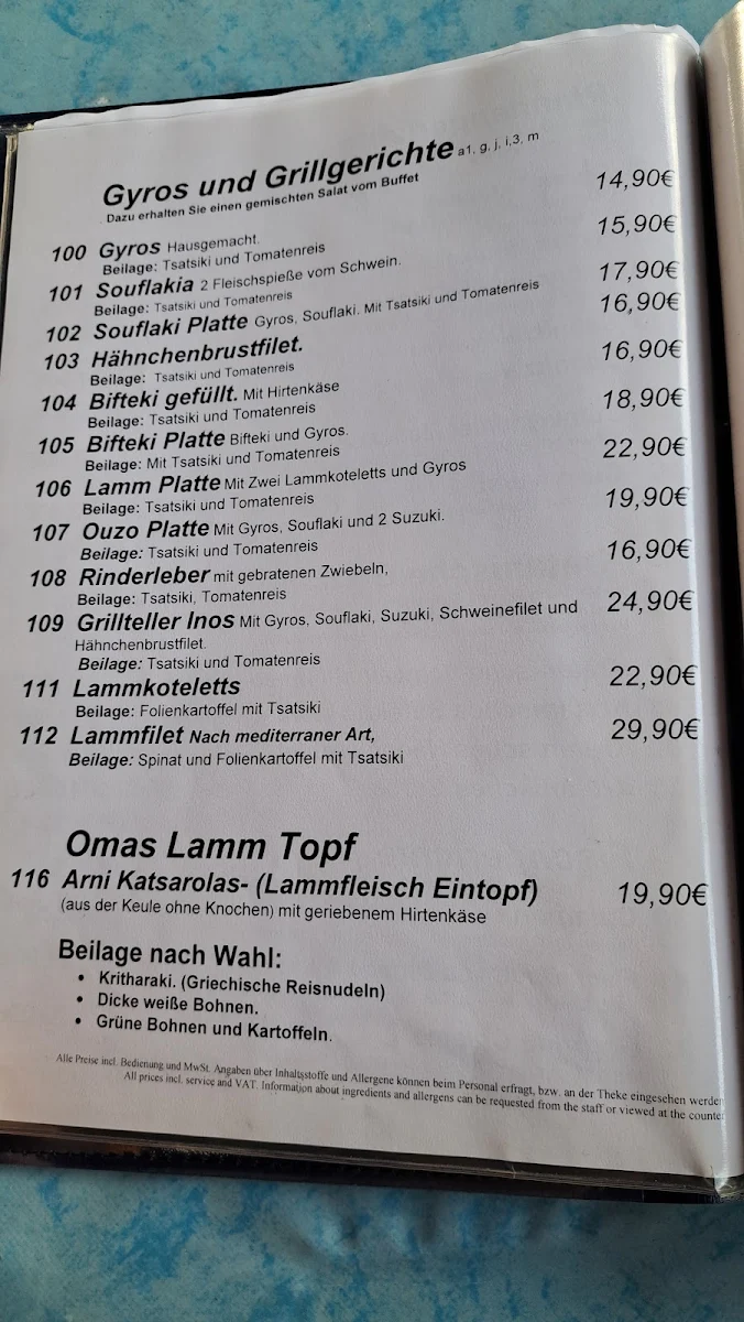 Speisekarte photo 1