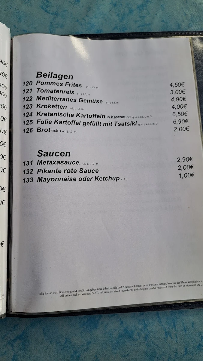 Speisekarte photo 2