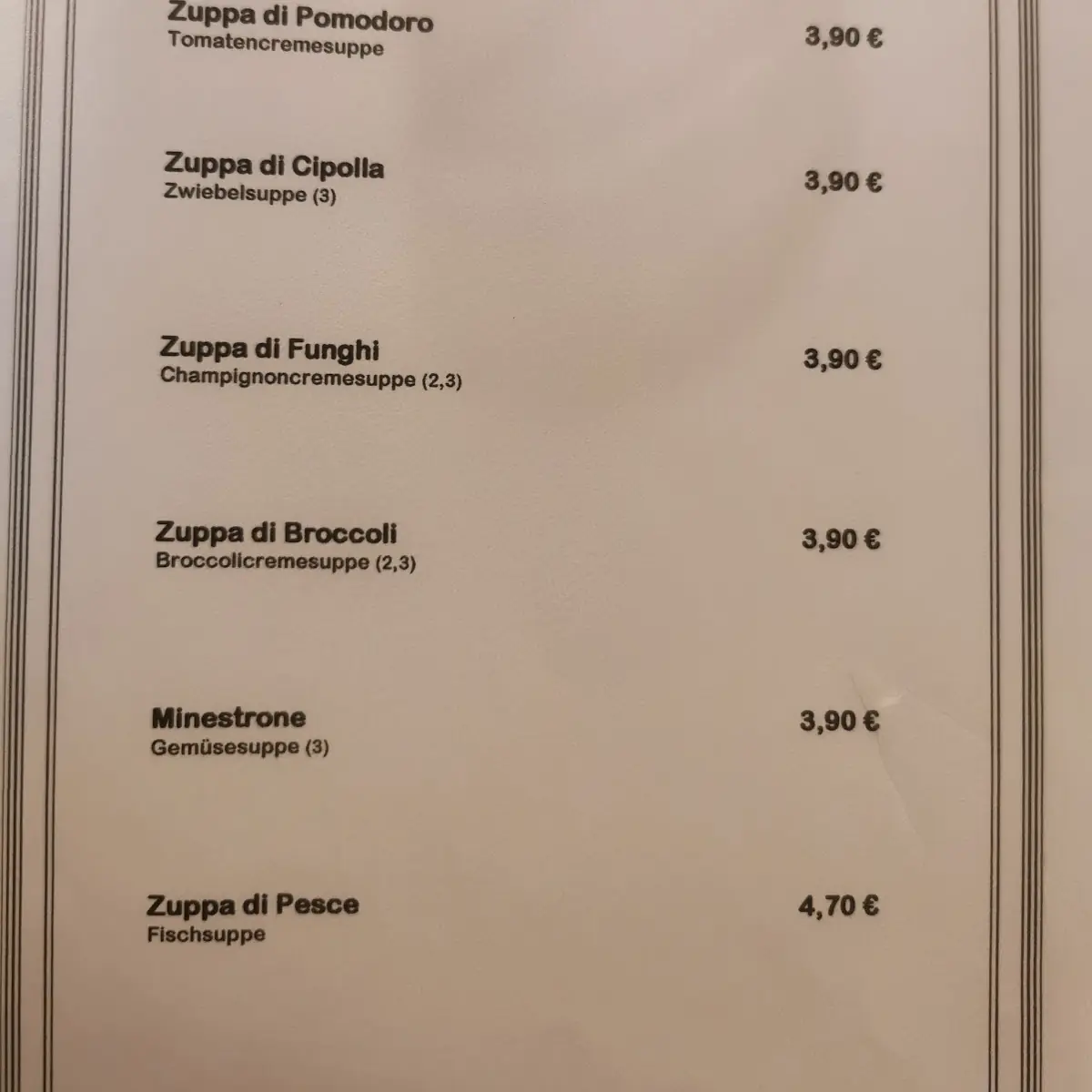 Speisekarte photo 4