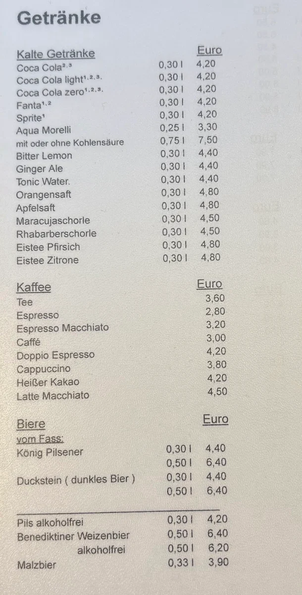 Speisekarte photo 2