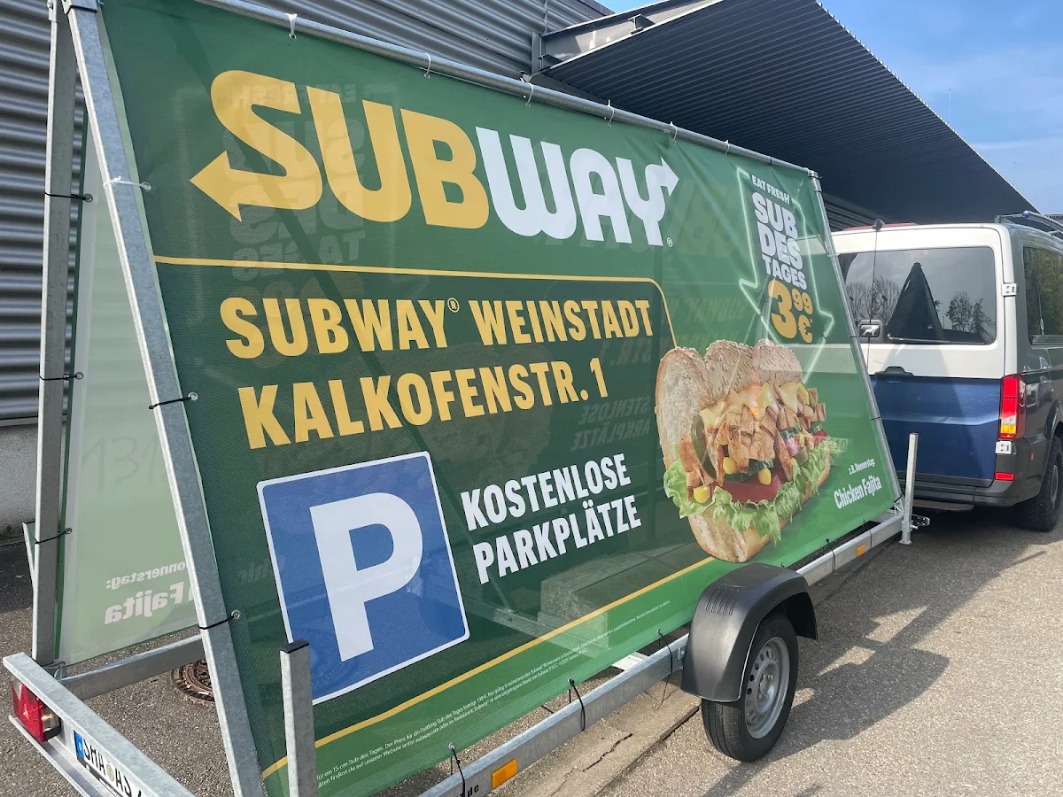Speisekarte, Subway