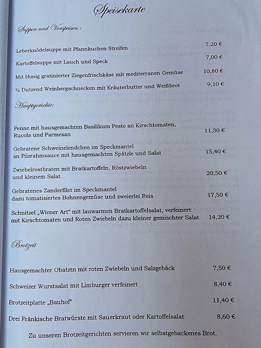 Speisekarte photo 1