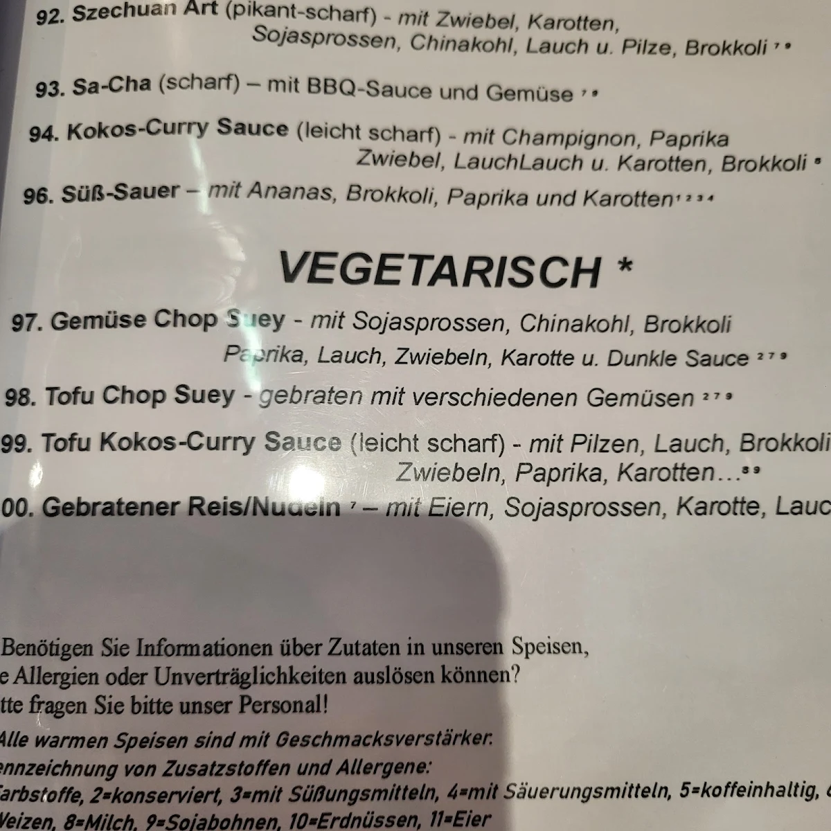 Speisekarte photo 3