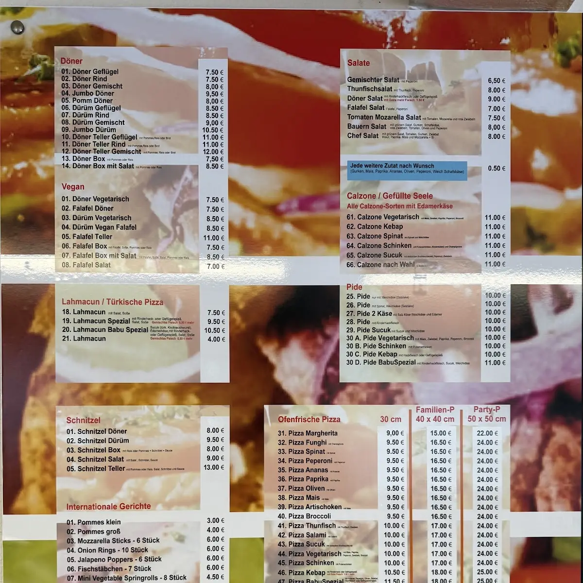 Speisekarte photo 3