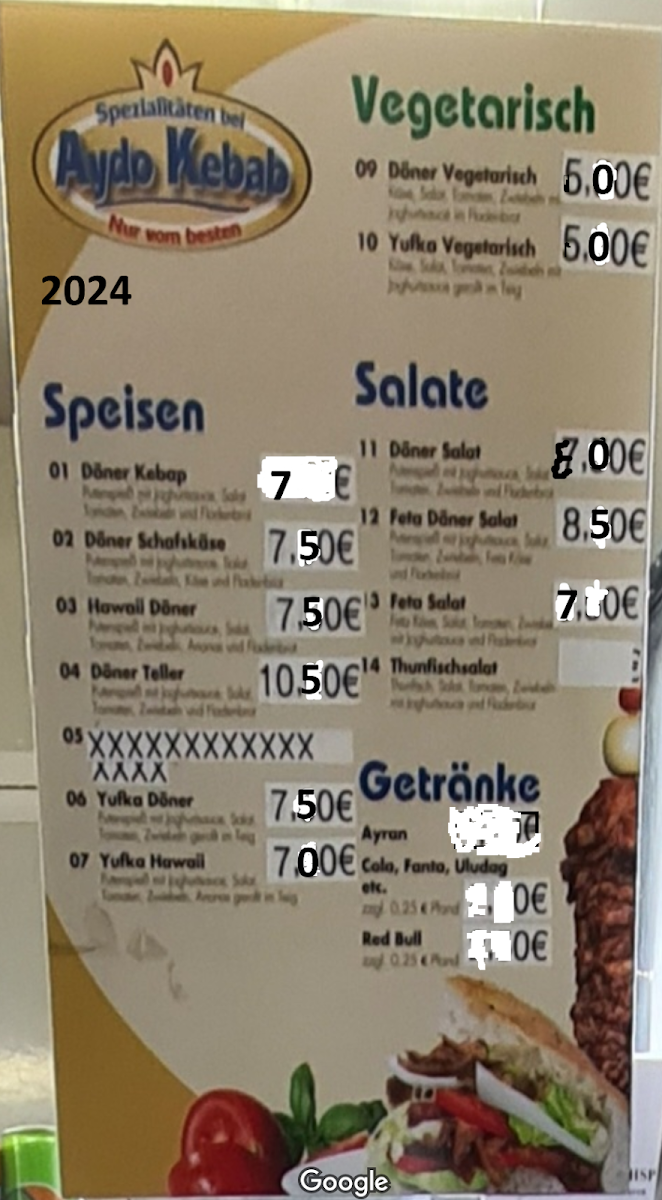 Speisekarte photo 2