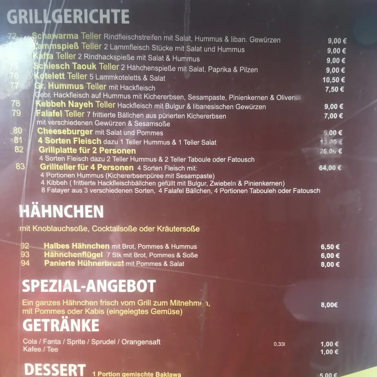 Speisekarte photo 10