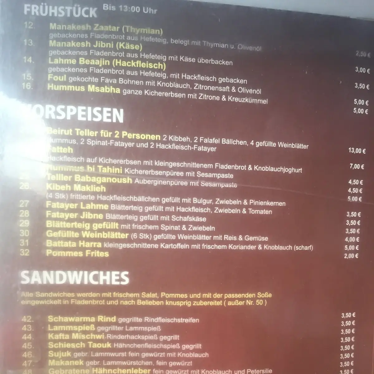 Speisekarte photo 7