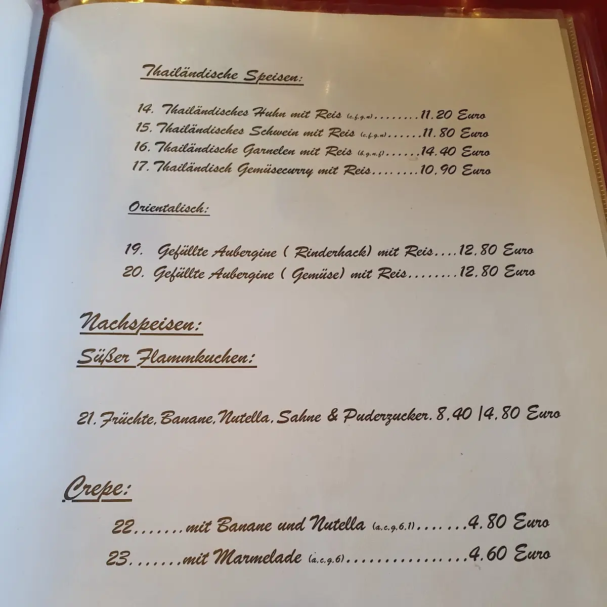 Speisekarte photo 3
