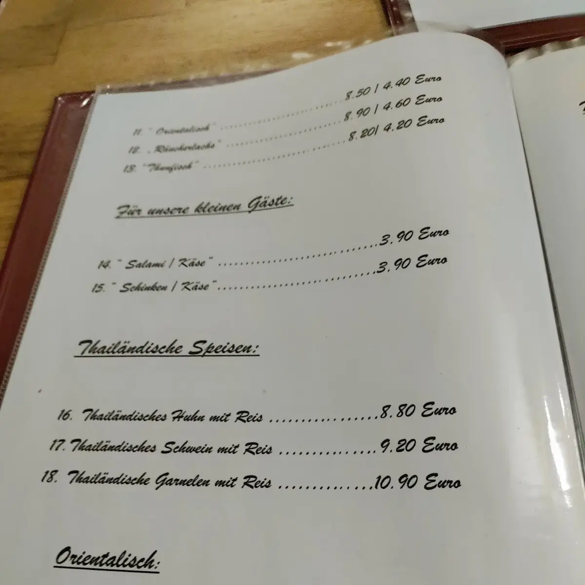 Speisekarte photo 6