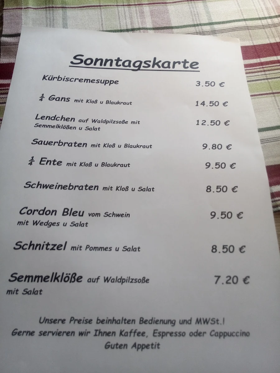 Speisekarte photo 5