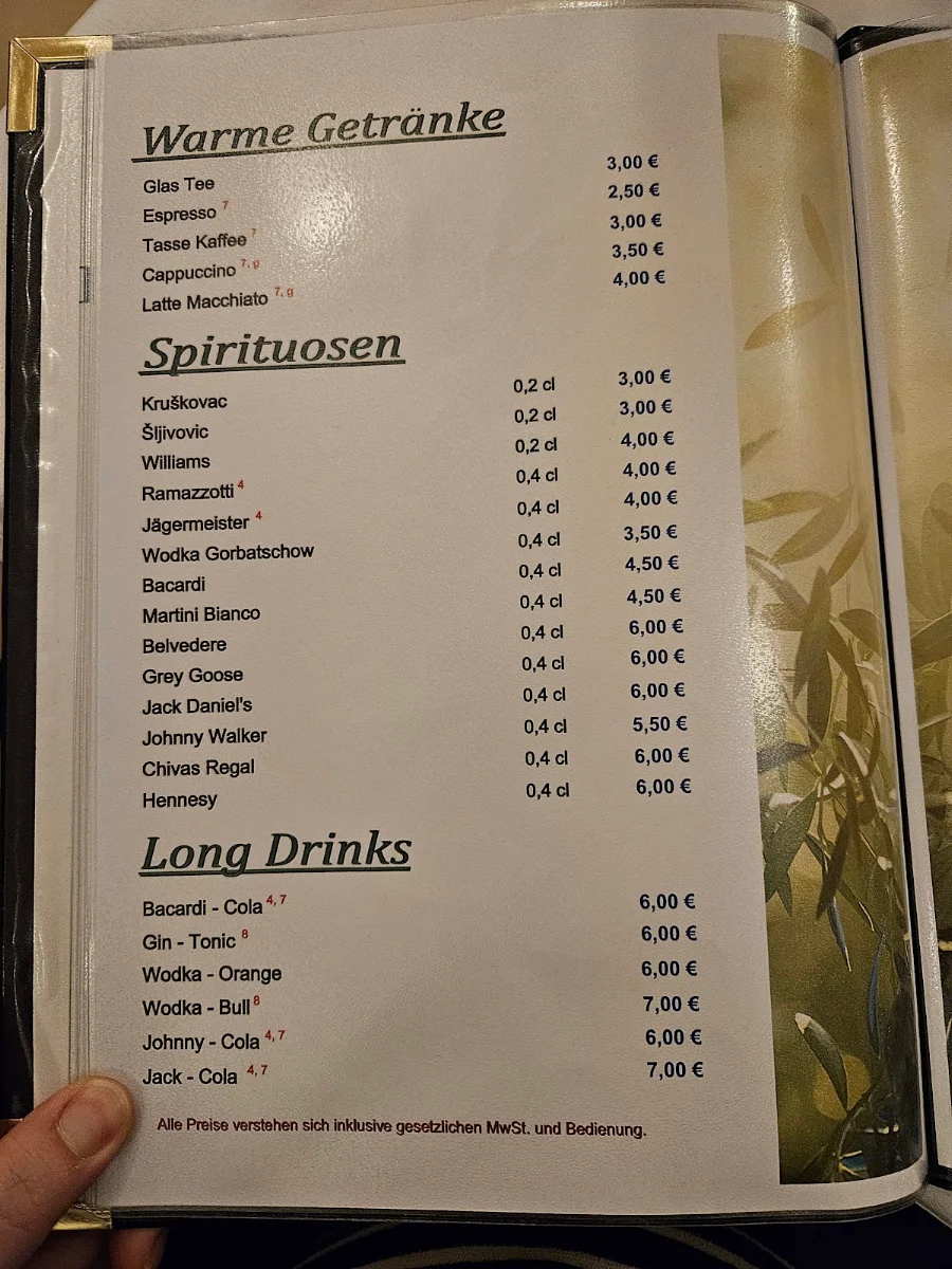 Speisekarte photo 1