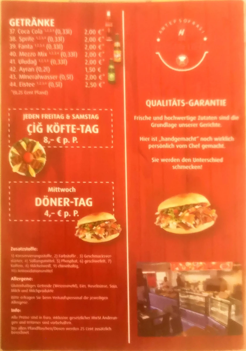 Speisekarte photo 2