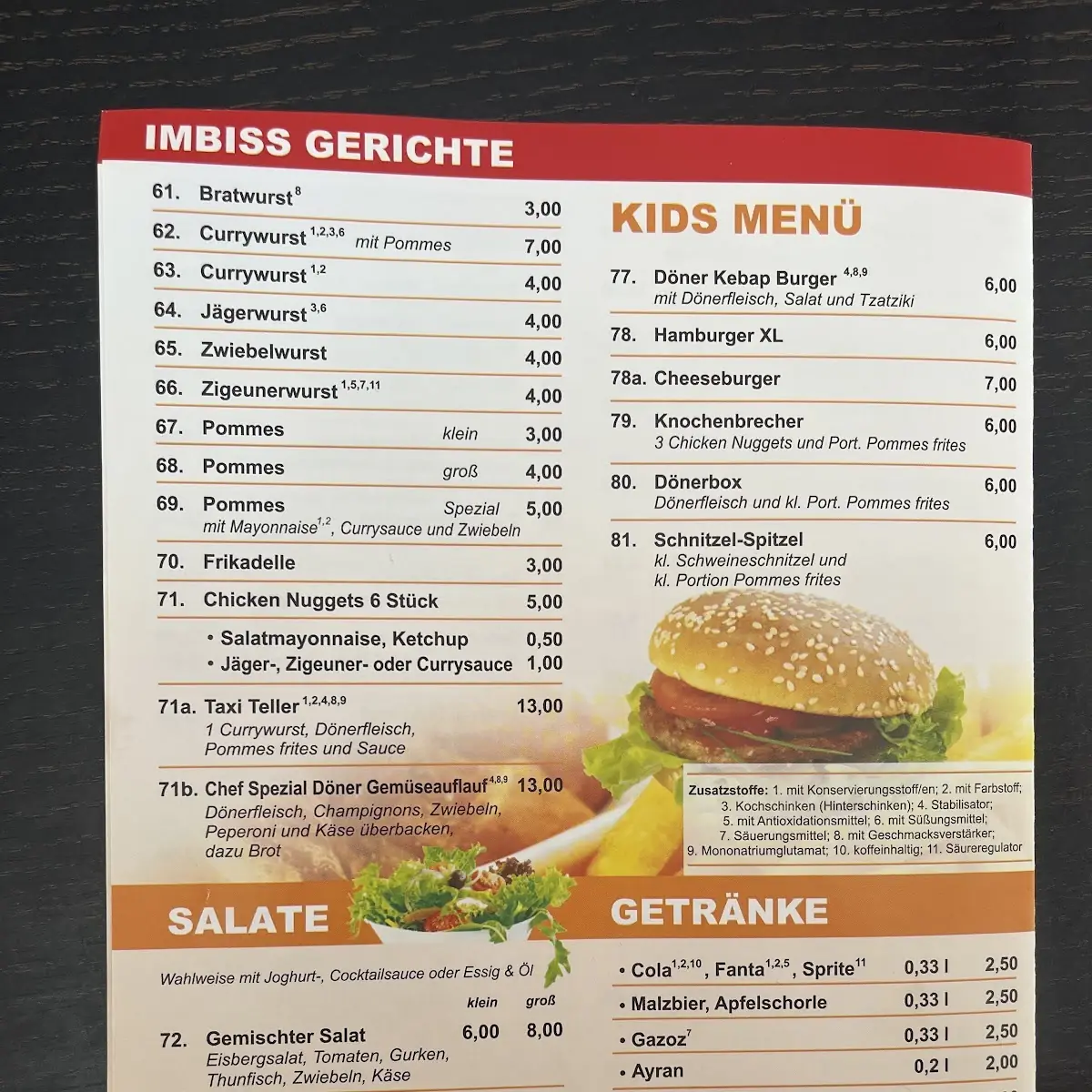 Speisekarte photo 2