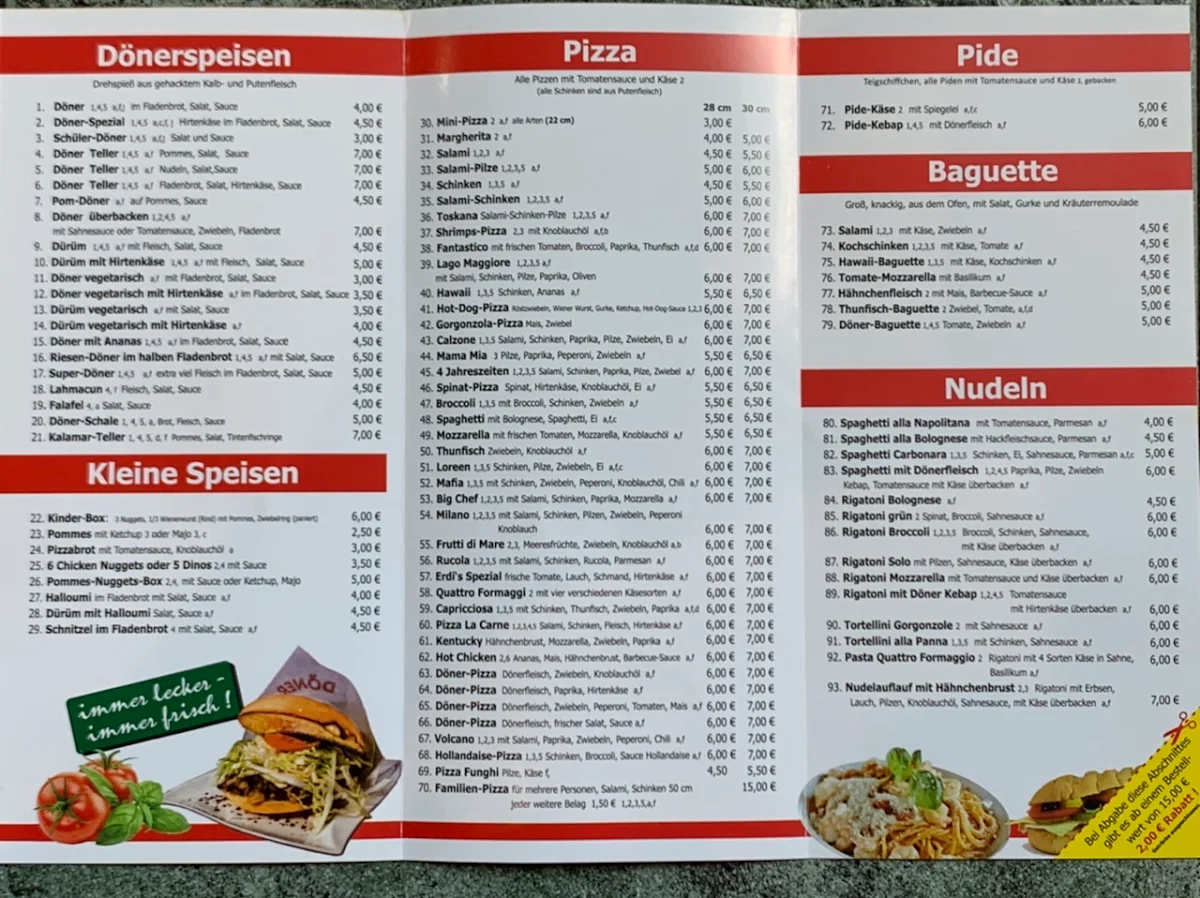 Speisekarte photo 3
