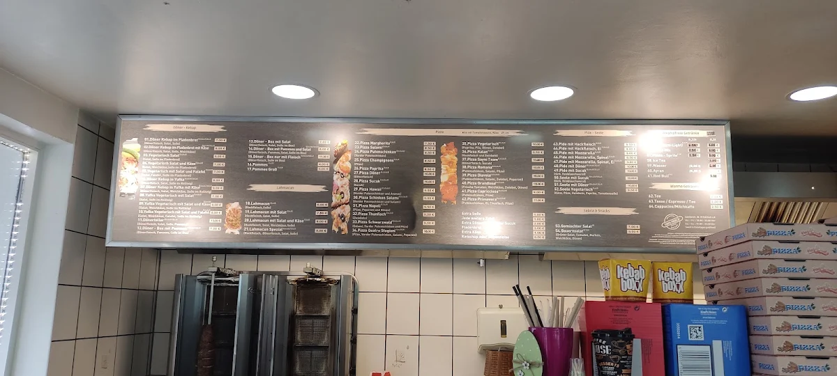 Speisekarte, Sayni Team - Pizza & Döner