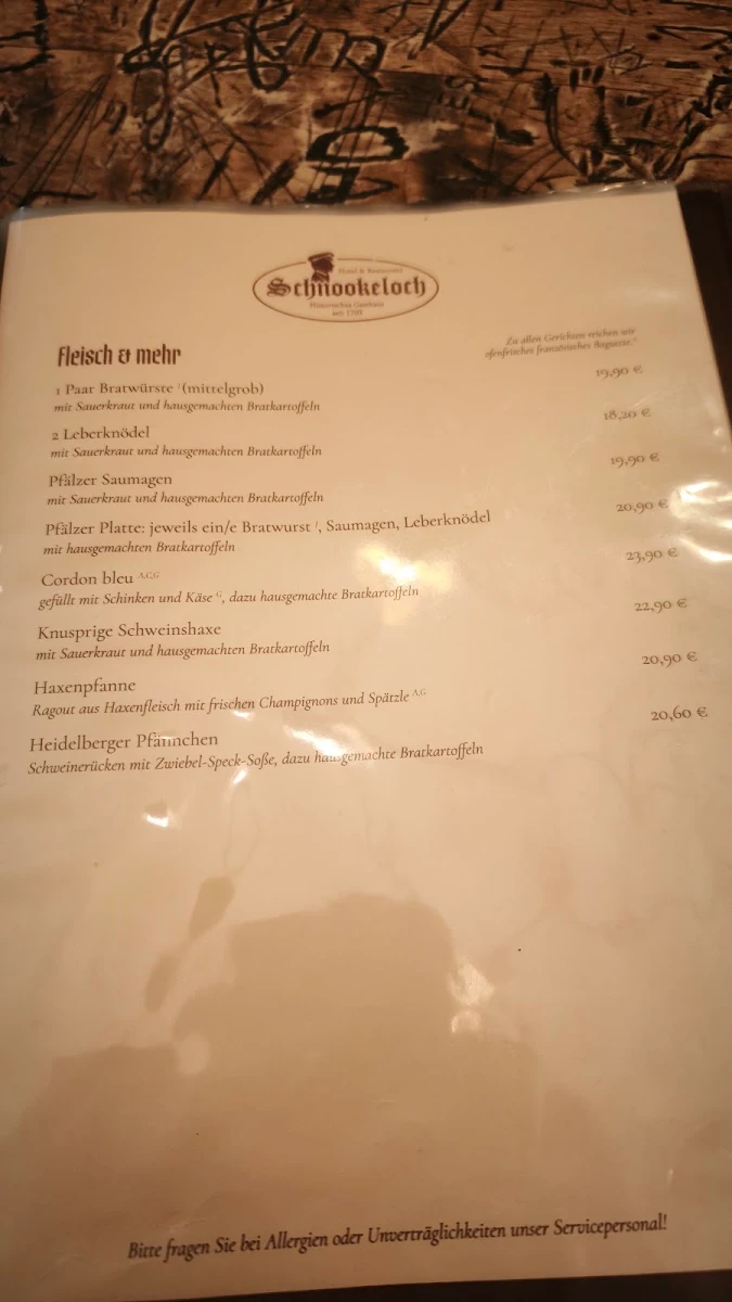 Speisekarte photo 2