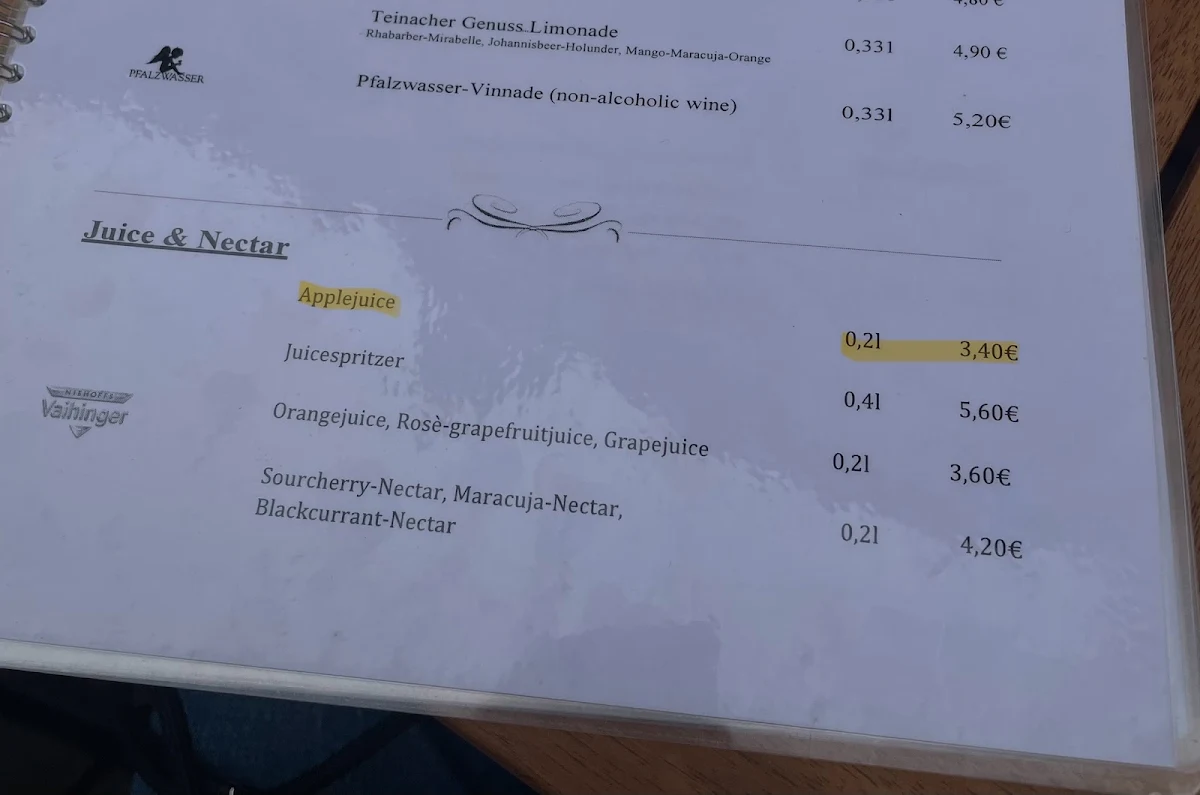 Speisekarte photo 4