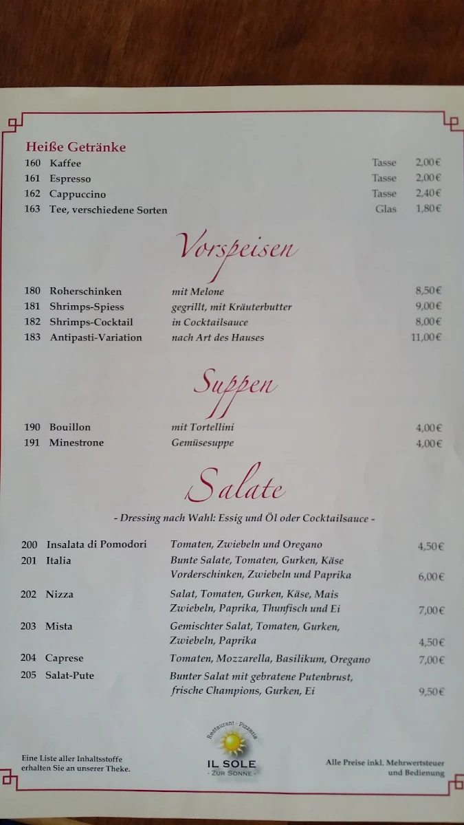 Speisekarte photo 6