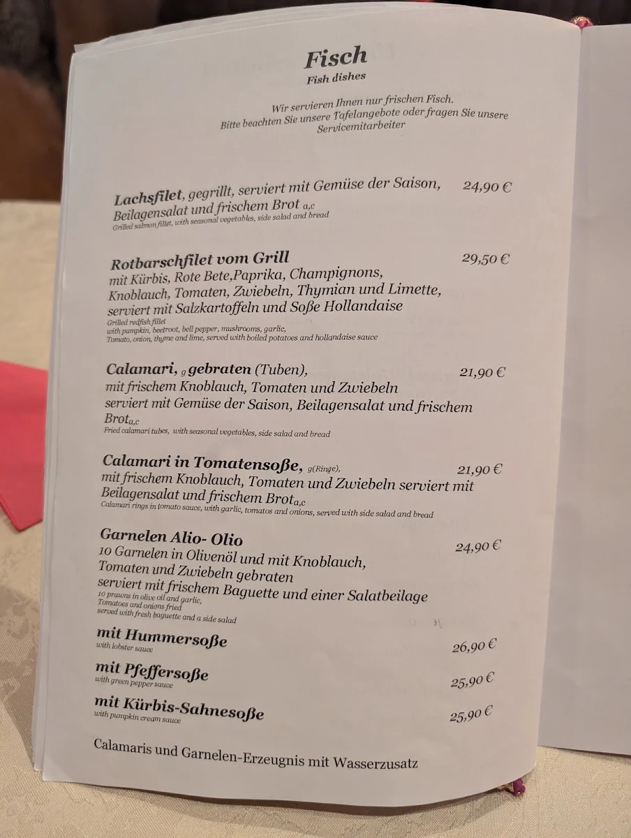 Speisekarte photo 1