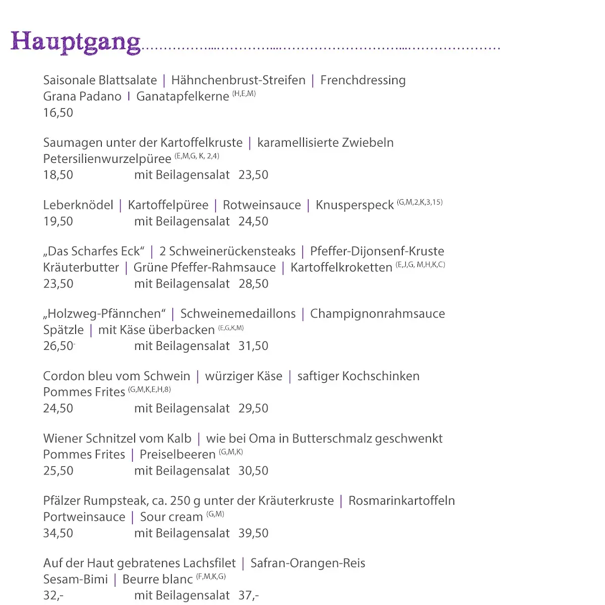 Speisekarte photo 4