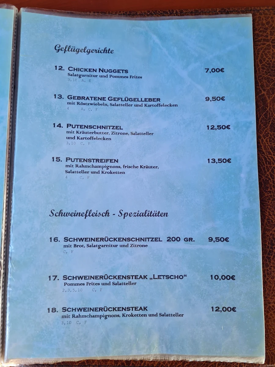 Speisekarte photo 2