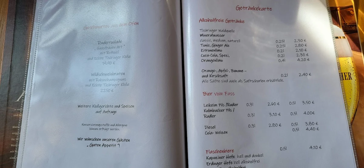 Speisekarte photo 5