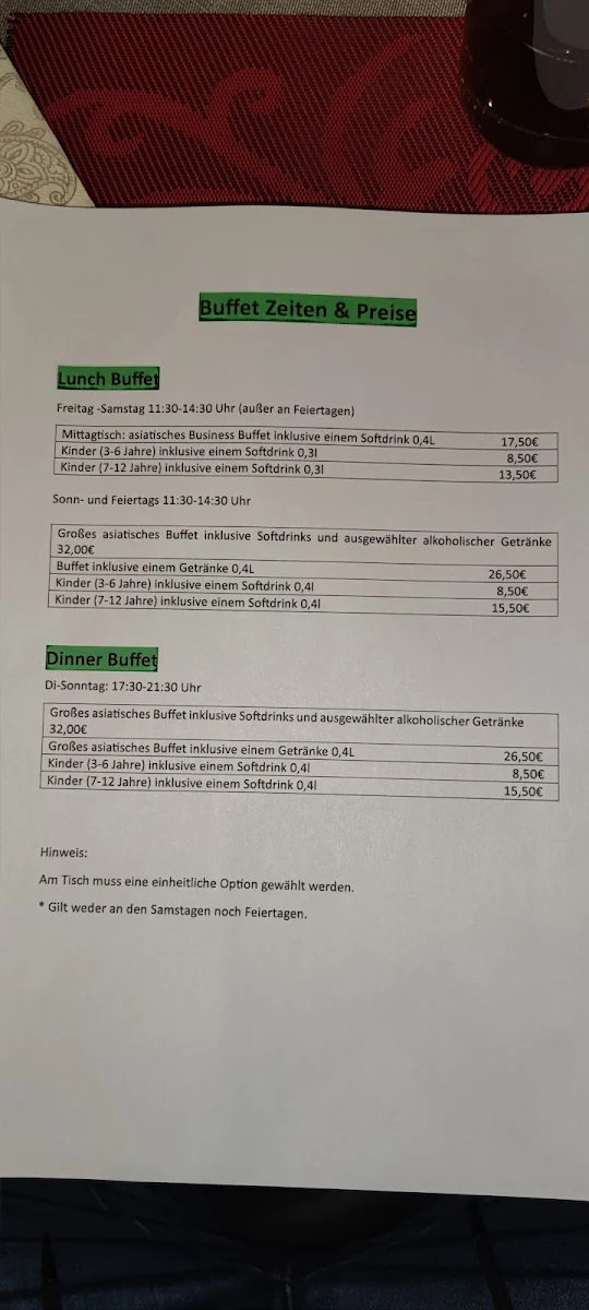 Speisekarte photo 1