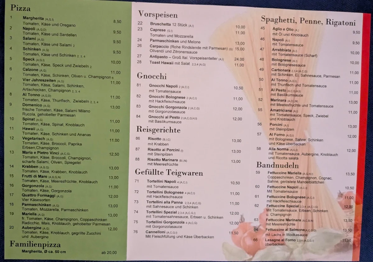 Speisekarte photo 2