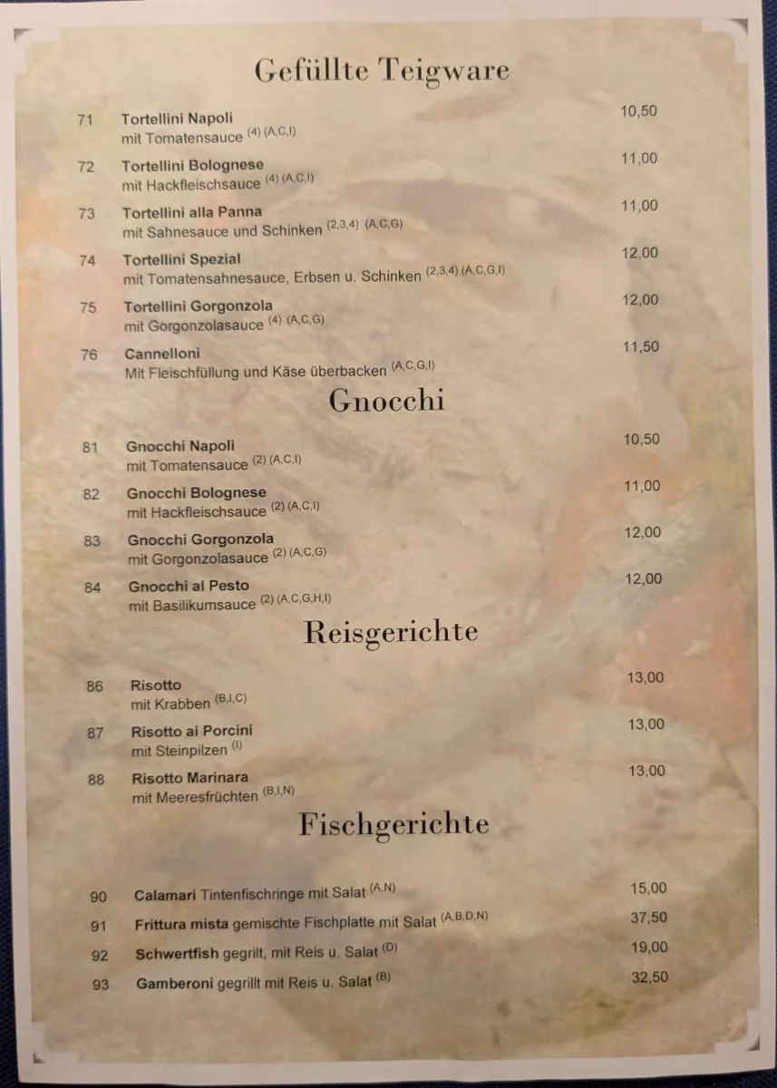 Speisekarte photo 9