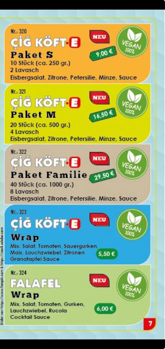 Speisekarte photo 5